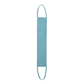 Мочалка «Королевский пилинг», лента стёганая, medium, синяя, 9,5х45 см (9,5х70 см с ручками), для бани и сауны "Банные штучки" - фото-2