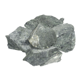 Камень "Серпентинит", колотый, средний (70-140 мм), в коробке 10 кг "Банные штучки" - фото