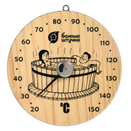 Термометр "Удовольствие", 16х16х2,5 см, для бани и сауны "Банные штучки" - фото