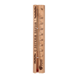 Термометр "С легким паром!", 21x4x1,5 см, для бани и сауны "Банные штучки" - фото