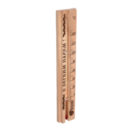 Термометр "С легким паром!", 21x4x1,5 см, для бани и сауны "Банные штучки" - фото-2