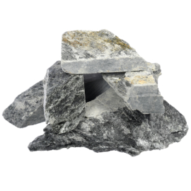Камень "Талькохлорит", колотый, средняя фракция (70-140 мм), в коробке по 20 кг "Банные штучки" - фото